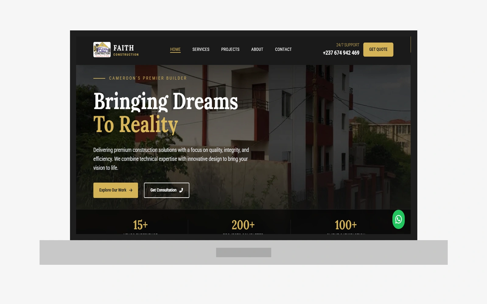 Faith Construction Corporate Site